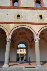 Nadia Mikushova. An inside view to the Castello Sforzesco.