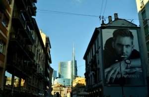 Nadia Mikushova. A view to the Corso Garibaldi quarter in Milan.