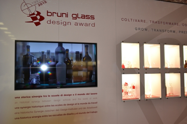 Bruni glass design award exposition at CIBUS 2015.s