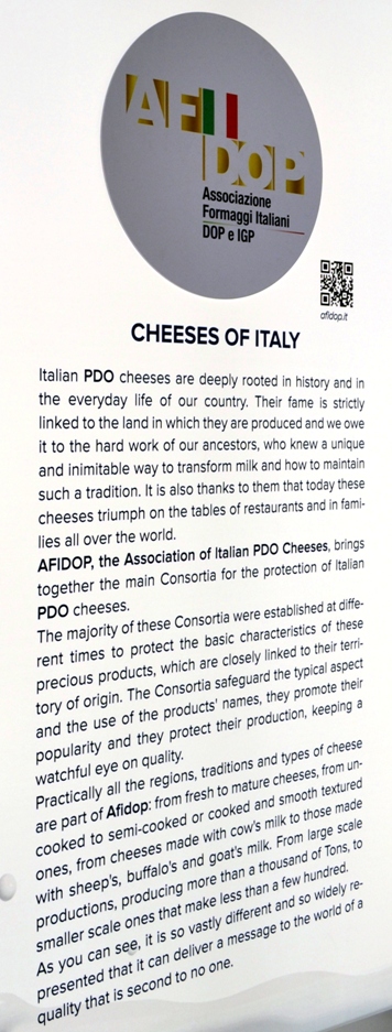 Nadia Mikushova.CIBUS EXPO Milano 2015.AFIDOP cheese federation description.s